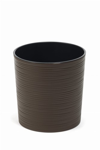 Zum Produkt TYMAR Blumentopf mit Einsatz, Blumenkübel aus Kunststoff, Übertopf, Pflanzkübel, Gross, Runde Form, Meißel-Optik, Innen- und Außenbereich, Garten, Balkon, Terrasse, Haus 