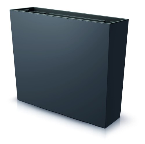 Zum Produkt Tymar Blumenkasten Blumenkübel hoch Pflanzkasten outdoor Blumentopf sichtschutz länglich pflanzgefäße für draussen rechteckig ( Weiß, 58x18x50cm )