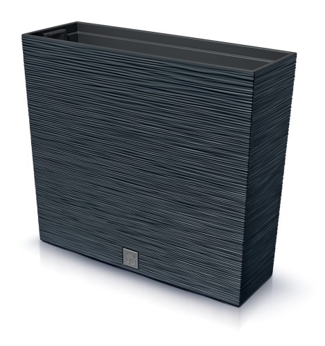 Zum Produkt Tymar Blumenkasten Blumenkübel hoch Pflanzkasten outdoor Blumentopf sichtschutz länglich Pflanzgefäße für draussen rechteckig ( Anthrazit, 58x18x50cm )