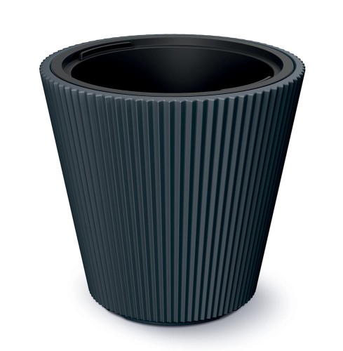 Zum Produkt Tymar Blumentopf mit Einsatz, Blumenkübel aus Kunststoff, Übertopf, Pflanzkübel Gross