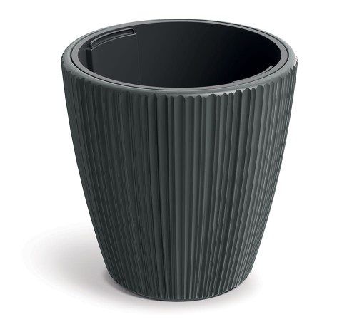 Zum Produkt Tymar Blumentopf Gross mit Einsatz, Übertopf Hoch, Pflanzkübel, Blumenkübel aus Kunststoff