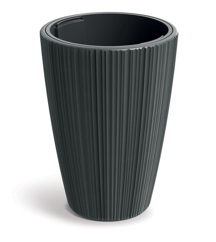 Zum Produkt Tymar Blumentopf Gross mit Einsatz, Übertopf Hoch, Pflanzkübel, Blumenkübel aus Kunststoff